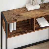 Produktbild för Sidobord Gammalt trä 100 x 36 x 75 cm Konstruerat trä