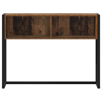 Produktbild för Sidobord Gammalt trä 100 x 36 x 75 cm Konstruerat trä