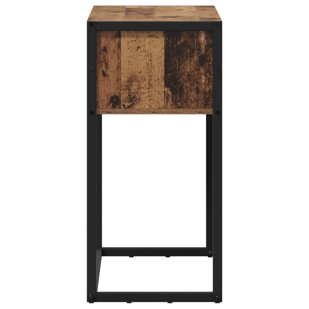 Produktbild för Sidobord Gammalt trä 100 x 36 x 75 cm Konstruerat trä