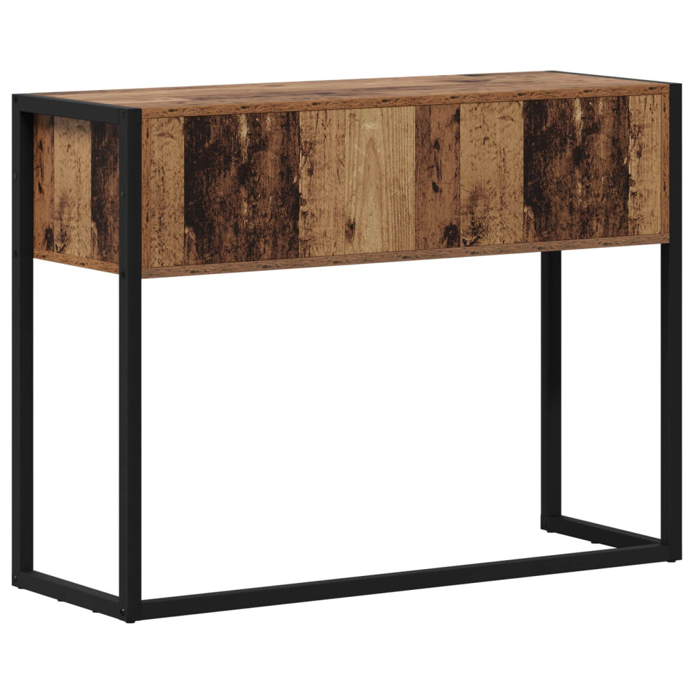 Produktbild för Sidobord Gammalt trä 100 x 36 x 75 cm Konstruerat trä
