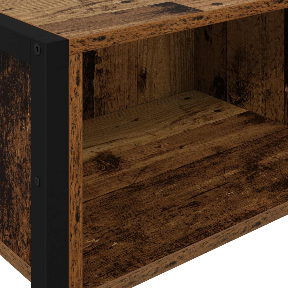 Produktbild för Sidobord Gammalt trä 100 x 36 x 75 cm Konstruerat trä