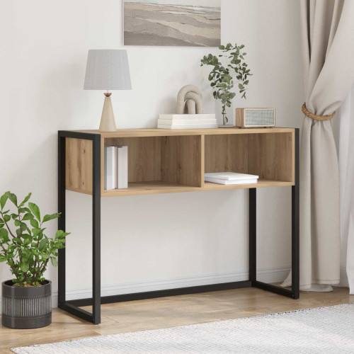vidaXL Sidobord Artisan Ek 100 x 36 x 75 cm Konstruerat trä