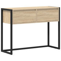 Produktbild för Sidobord med låda Sonoma 100 x 36 x 75 cm Konstruerat trä