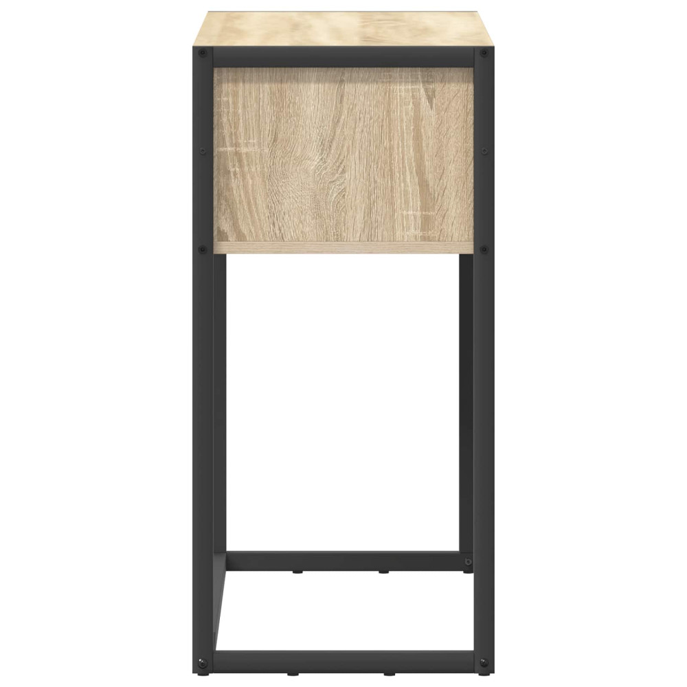 Produktbild för Sidobord med låda Sonoma 100 x 36 x 75 cm Konstruerat trä