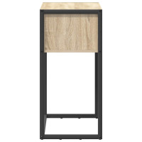 Produktbild för Sidobord med låda Sonoma 100 x 36 x 75 cm Konstruerat trä