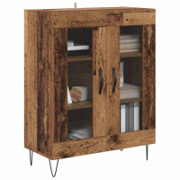 Produktbild för Sideboard Gammalt trä 69,5 x 34 x 90 cm Konstruerat trä