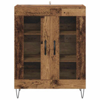 Produktbild för Sideboard Gammalt trä 69,5 x 34 x 90 cm Konstruerat trä