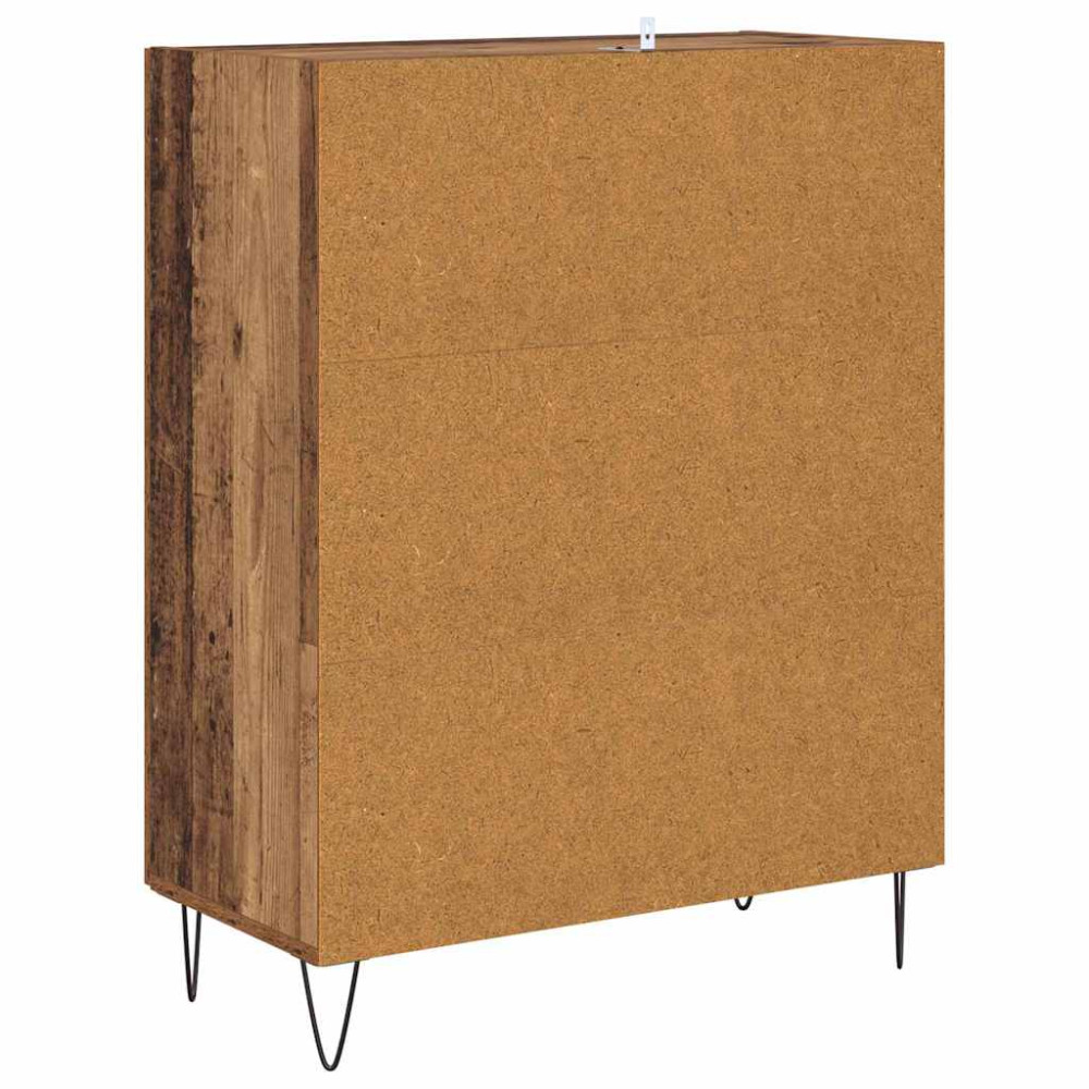 Produktbild för Sideboard Gammalt trä 69,5 x 34 x 90 cm Konstruerat trä