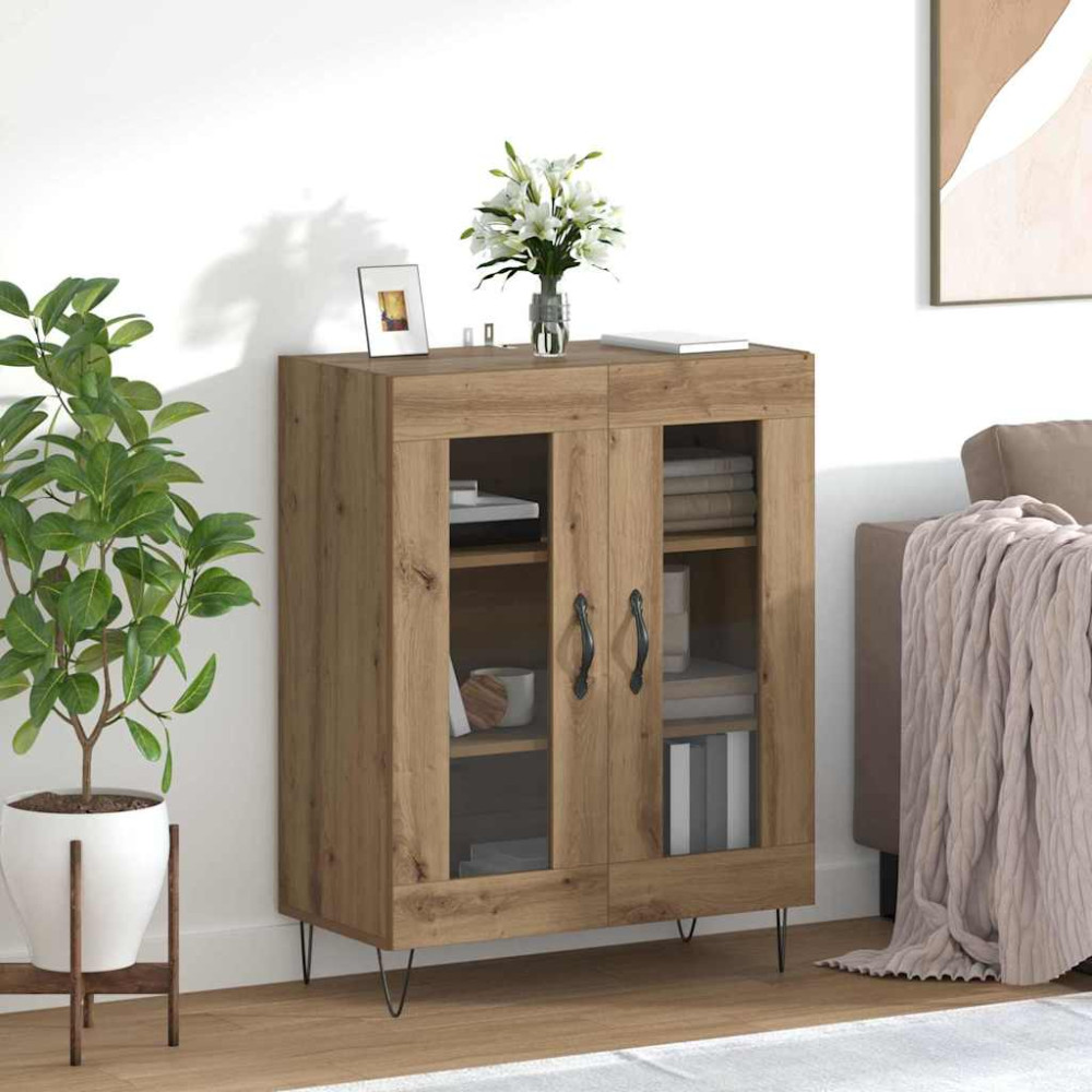 Produktbild för Sideboard Artisan Ek 69,5 x 34 x 90 cm Konstruerat trä
