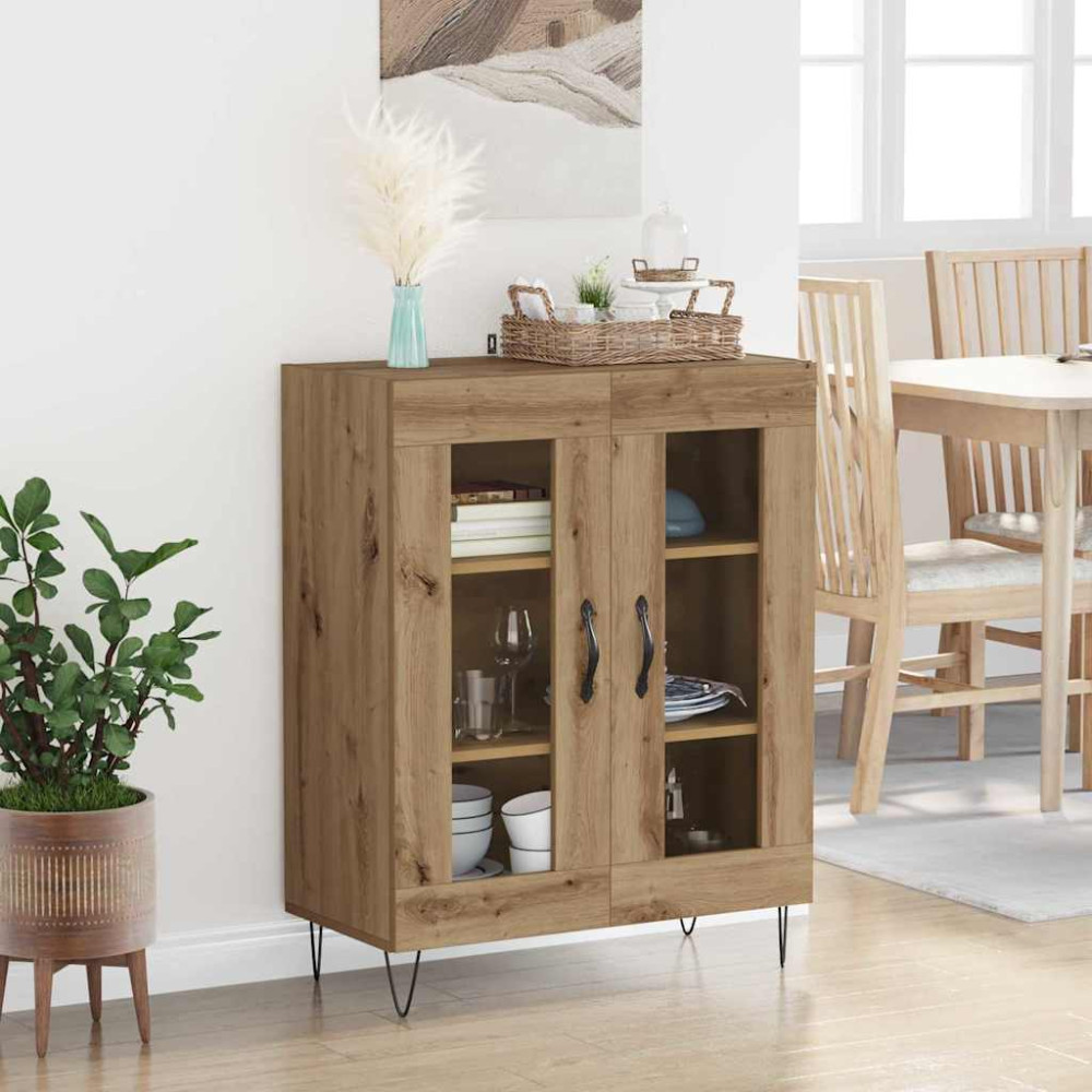Produktbild för Sideboard Artisan Ek 69,5 x 34 x 90 cm Konstruerat trä