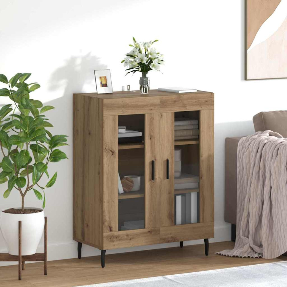 Produktbild för Sideboard Artisan Ek 69,5 x 34 x 90 cm Konstruerat trä