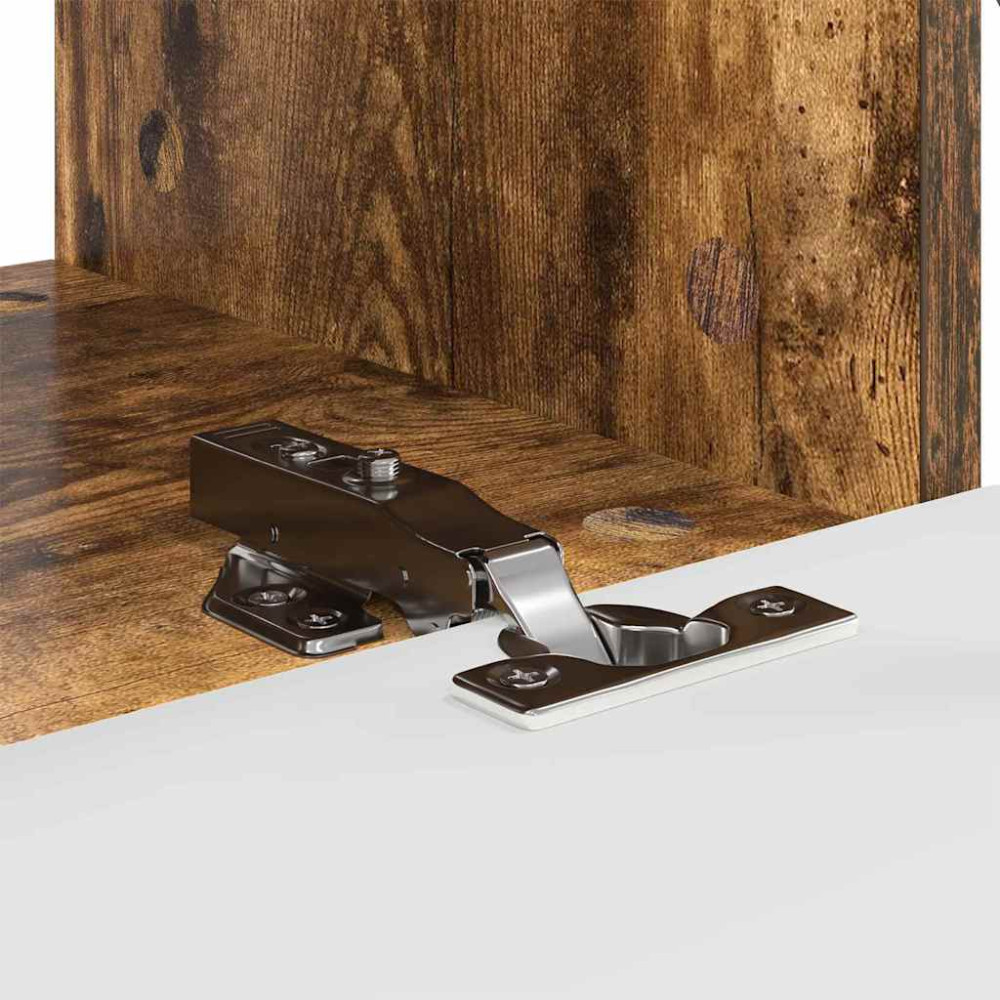 Produktbild för TV Vägghylla 2 pcs Rökt ek 60 x 31 x 29,5 cm Konstruerat trä