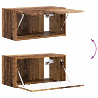 Produktbild för TV Vägghylla Väggmonterad 2 pcs Gammalt trä 60 x 31 x 29,5 cm
