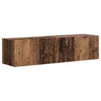 Produktbild för TV Vägghylla Väggmonterad 2 pcs Gammalt trä 60 x 31 x 29,5 cm