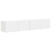 Produktbild för TV Vägghylla 2 pcs Vit 78,5 x 31 x 29,5 cm Konstruerat trä