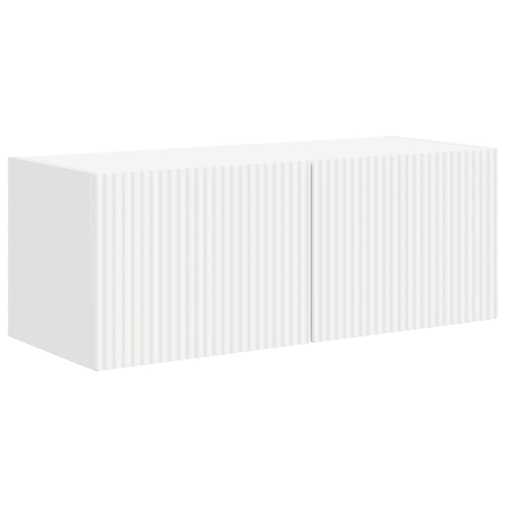 Produktbild för TV Vägghylla 2 pcs Vit 78,5 x 31 x 29,5 cm Konstruerat trä