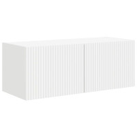 Produktbild för TV Vägghylla 2 pcs Vit 78,5 x 31 x 29,5 cm Konstruerat trä