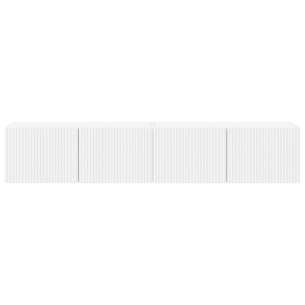 Produktbild för TV Vägghylla 2 pcs Vit 78,5 x 31 x 29,5 cm Konstruerat trä