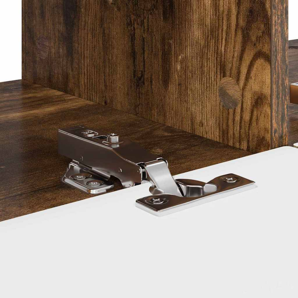Produktbild för TV Vägghylla 2 pcs Rökt ek 78,5 x 31 x 29,5 cm Konstruerat trä