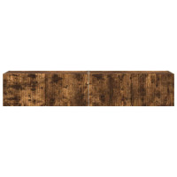 Produktbild för TV Vägghylla 2 pcs Rökt ek 78,5 x 31 x 29,5 cm Konstruerat trä