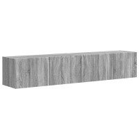 Produktbild för TV Vägghylla Väggmonterad 2 pcs Grå Sonoma 78,5 x 31 x 29,5 cm