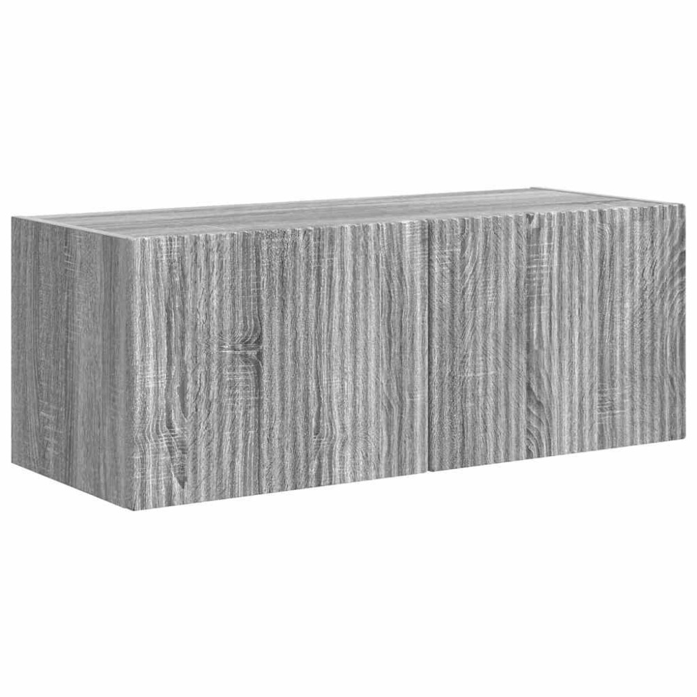 Produktbild för TV Vägghylla Väggmonterad 2 pcs Grå Sonoma 78,5 x 31 x 29,5 cm