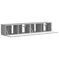 Produktbild för TV Vägghylla Väggmonterad 2 pcs Grå Sonoma 78,5 x 31 x 29,5 cm