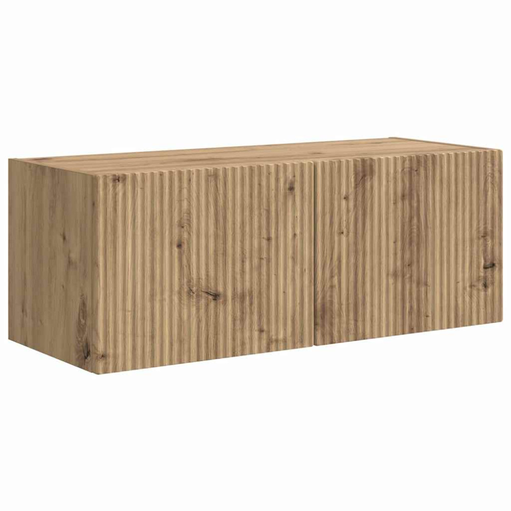 Produktbild för TV Vägghylla 2 pcs Artisan Ek Konstruerat trä