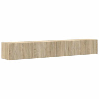 Produktbild för TV Vägghylla 2 pcs Sonoma 98 x 31 x 29,5 cm Konstruerat trä