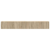 Produktbild för TV Vägghylla 2 pcs Sonoma 98 x 31 x 29,5 cm Konstruerat trä