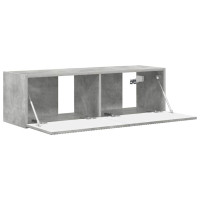 Produktbild för TV Vägghylla Betong 98 x 31 x 29,5 cm Konstruerat trä