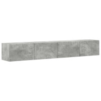 Produktbild för TV Vägghylla 2 pcs Betong 98 x 31 x 29,5 cm Konstruerat trä