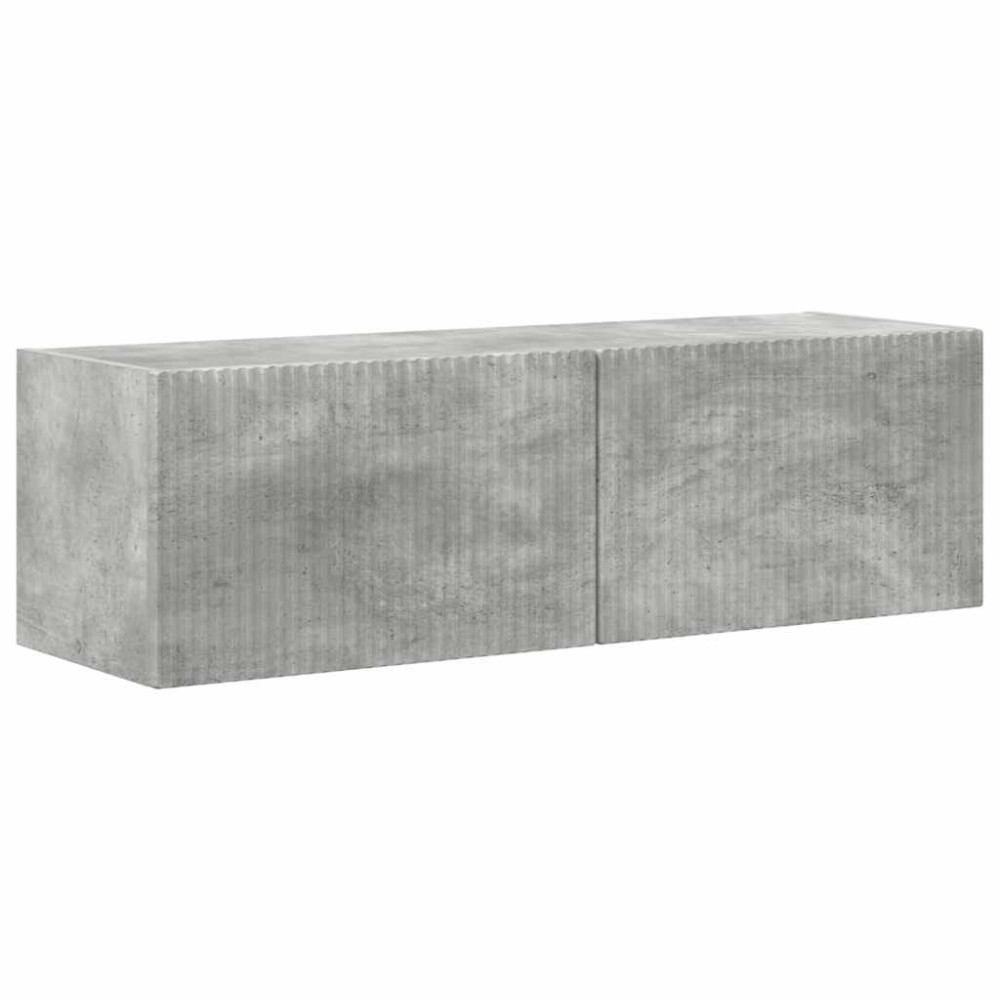 Produktbild för TV Vägghylla 2 pcs Betong 98 x 31 x 29,5 cm Konstruerat trä