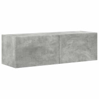 Produktbild för TV Vägghylla 2 pcs Betong 98 x 31 x 29,5 cm Konstruerat trä