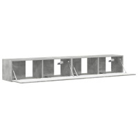 Produktbild för TV Vägghylla 2 pcs Betong 98 x 31 x 29,5 cm Konstruerat trä