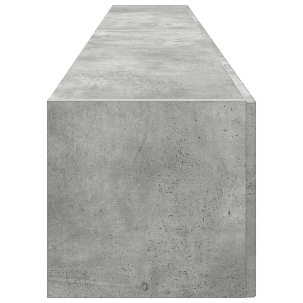 Produktbild för TV Vägghylla 2 pcs Betong 98 x 31 x 29,5 cm Konstruerat trä