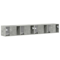 Produktbild för TV Vägghylla 2 pcs Betong 98 x 31 x 29,5 cm Konstruerat trä