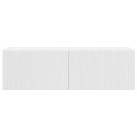 Produktbild för TV Vägghylla Glansig Vit 98 x 31 x 29,5 cm Konstruerat trä