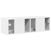 Produktbild för TV Vägghylla Glansig Vit 98 x 31 x 29,5 cm Konstruerat trä