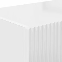 Produktbild för TV Vägghylla Glansig Vit 98 x 31 x 29,5 cm Konstruerat trä