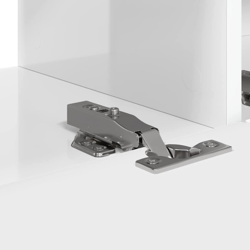 Produktbild för TV Vägghylla Glansig Vit 98 x 31 x 29,5 cm Konstruerat trä