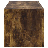 Produktbild för TV Vägghylla Rökt ek 98 x 31 x 29,5 cm Konstruerat trä