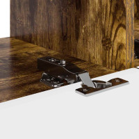 Produktbild för TV Vägghylla 2 pcs Rökt ek 98 x 31 x 29,5 cm Konstruerat trä