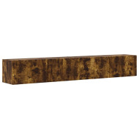 Produktbild för TV Vägghylla 2 pcs Rökt ek 98 x 31 x 29,5 cm Konstruerat trä