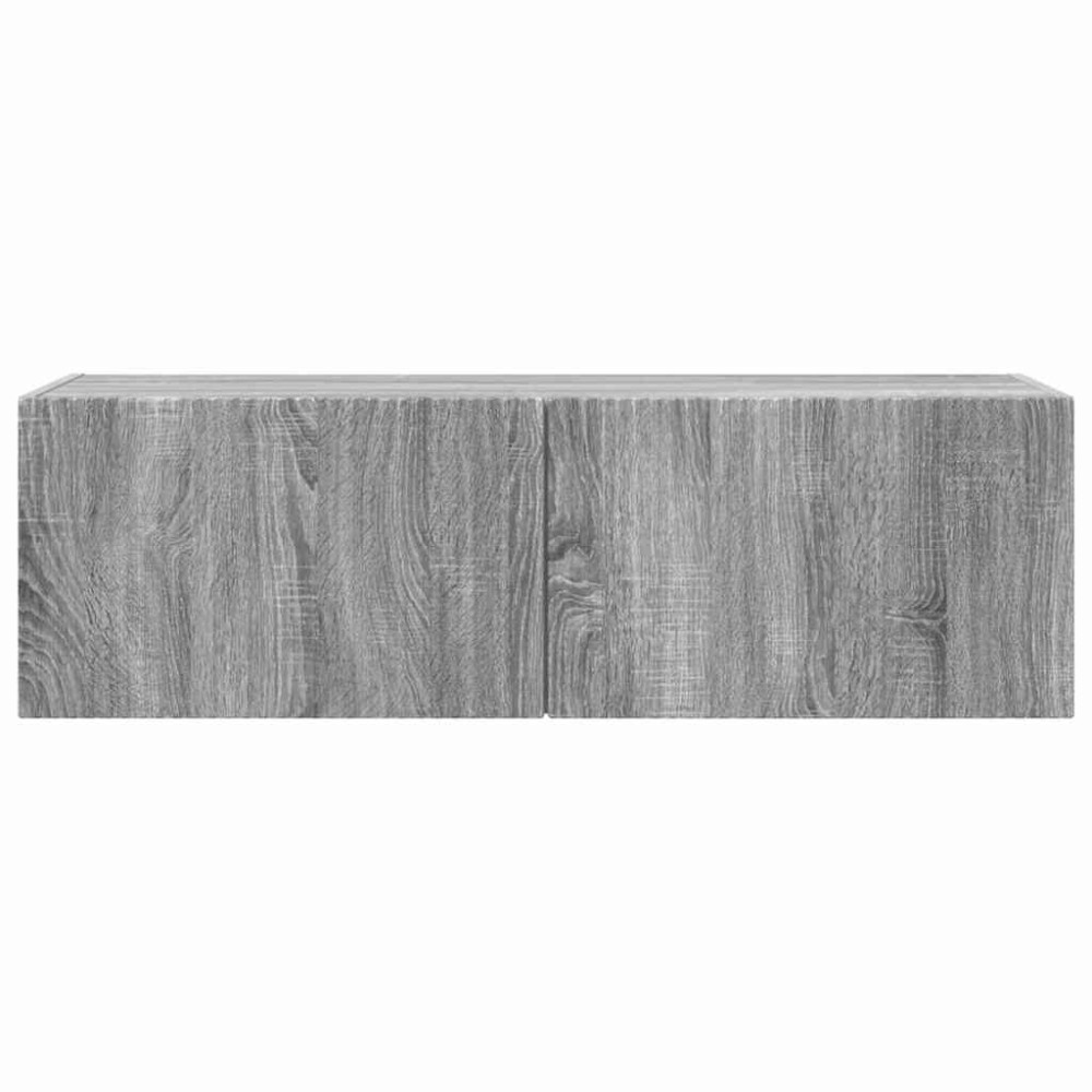 Produktbild för TV Vägghylla Grå Sonoma 98 x 31 x 29,5 cm Konstruerat trä