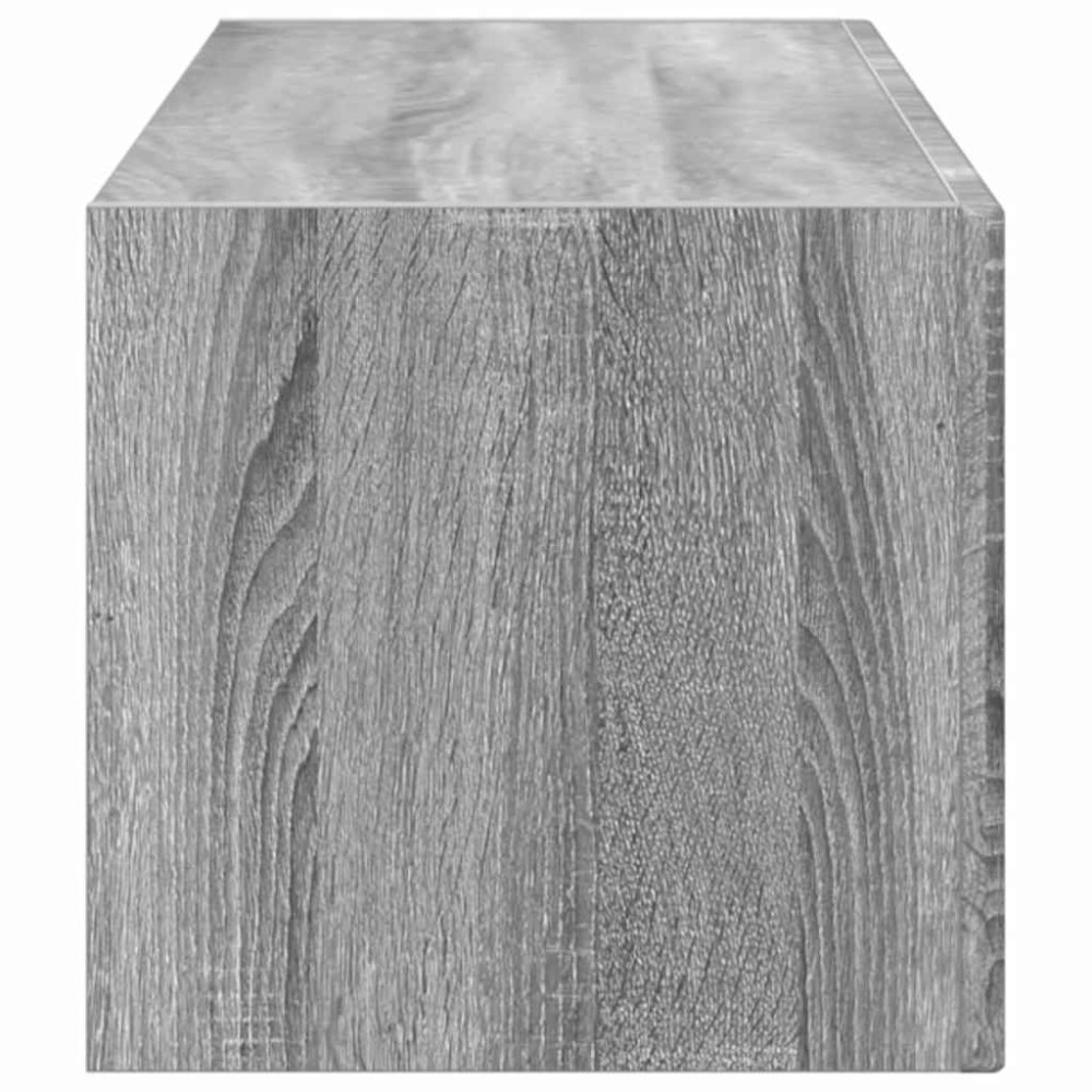 Produktbild för TV Vägghylla Grå Sonoma 98 x 31 x 29,5 cm Konstruerat trä