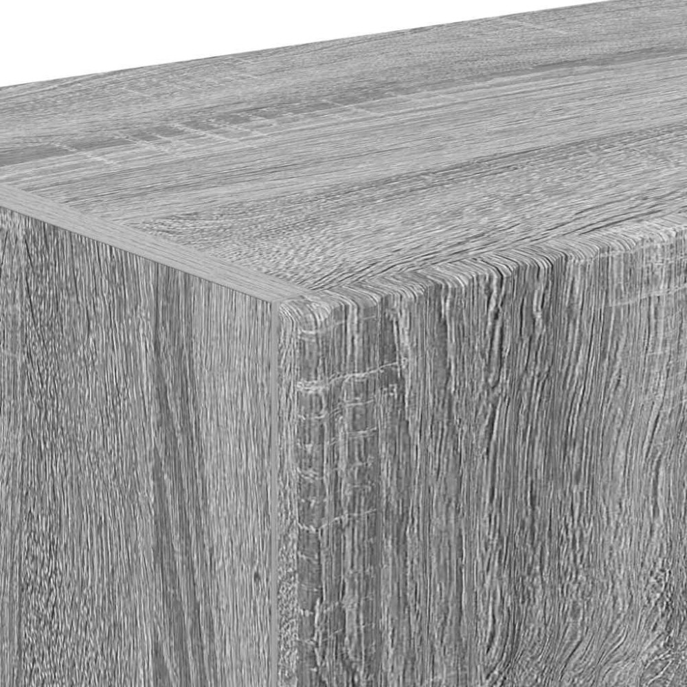 Produktbild för TV Vägghylla Grå Sonoma 98 x 31 x 29,5 cm Konstruerat trä