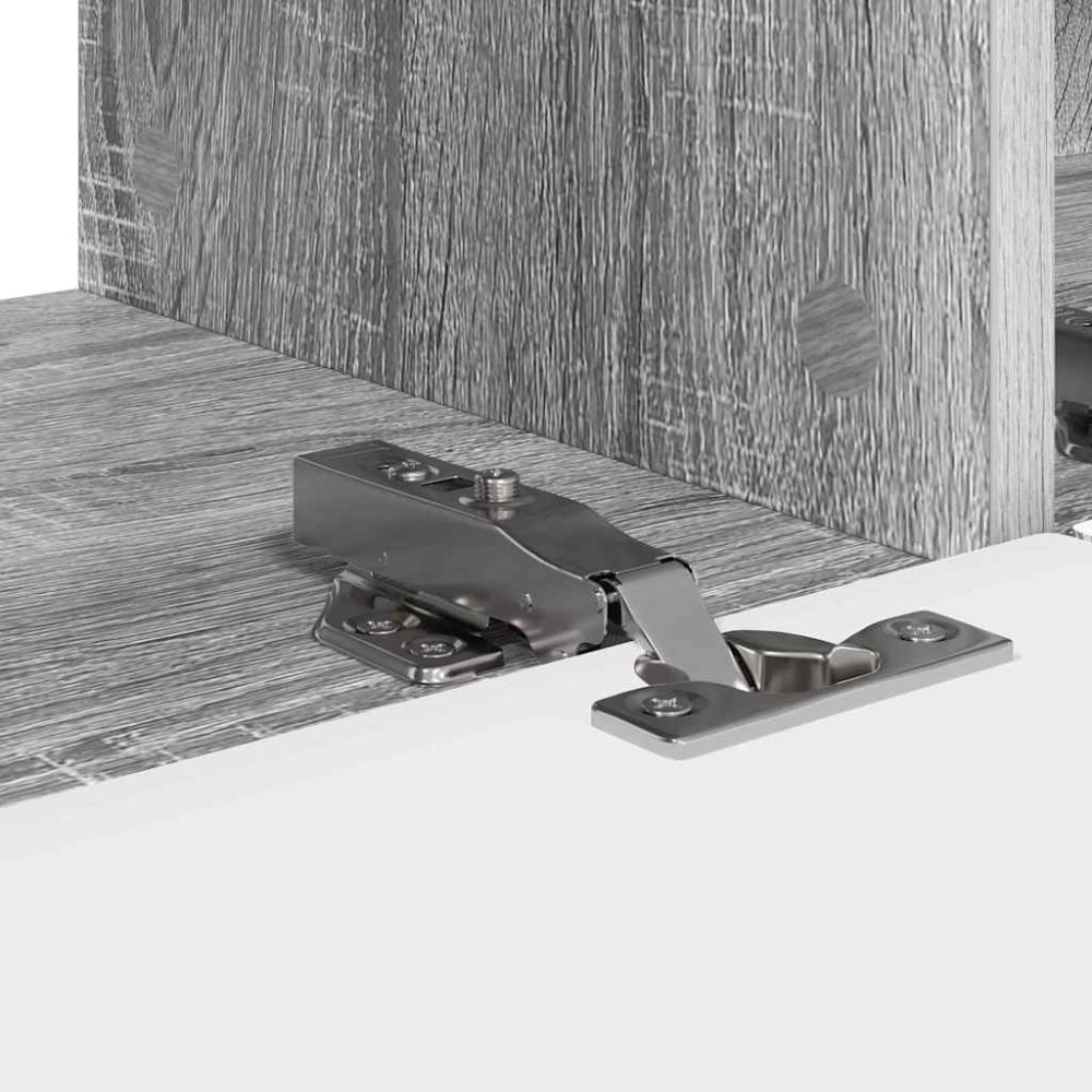 Produktbild för TV Vägghylla 2 pcs Grå Sonoma 98 x 31 x 29,5 cm Konstruerat trä
