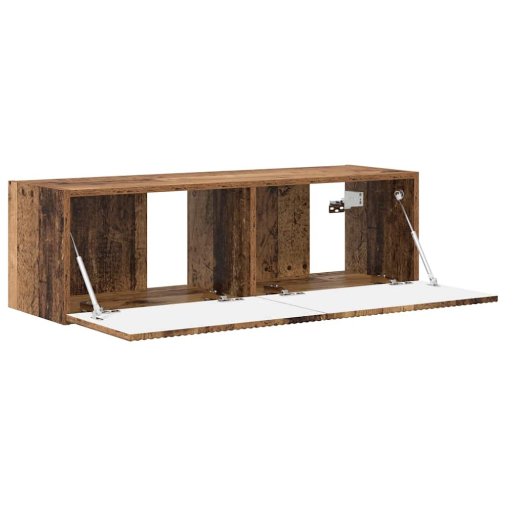 Produktbild för TV Vägghylla Gammalt trä 98 x 31 x 29,5 cm Konstruerat trä