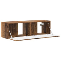 Produktbild för TV Vägghylla Gammalt trä 98 x 31 x 29,5 cm Konstruerat trä
